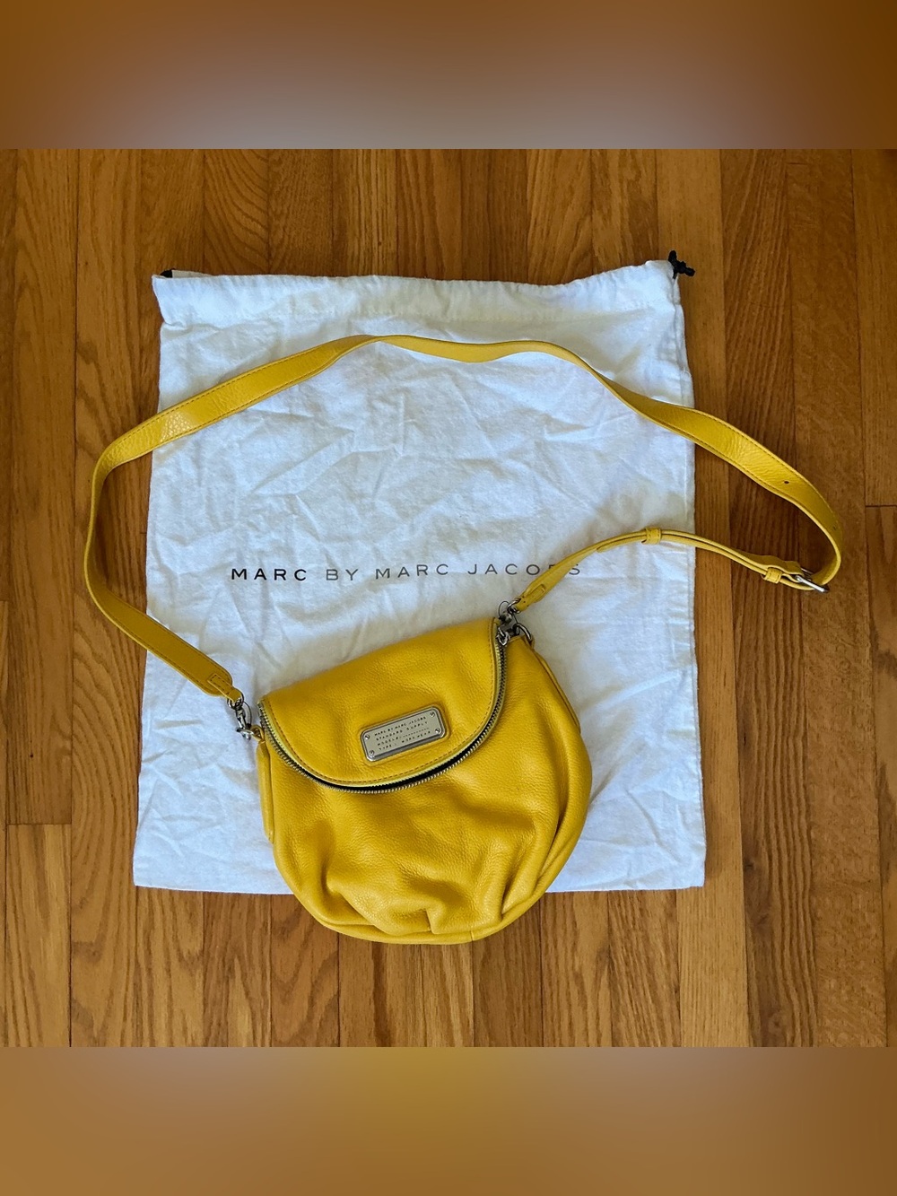 Marc by Marc Jacobs Yellow Pebbled Leather Crossbody